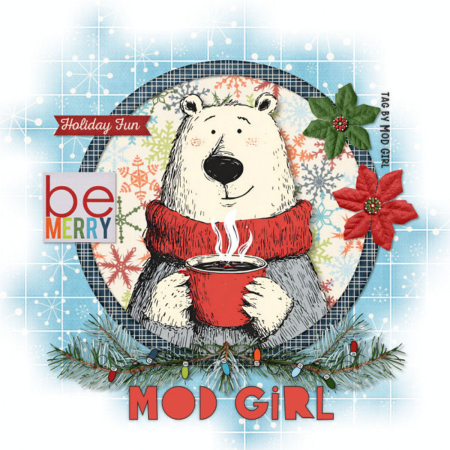 Be Merry tag by Mod Girl