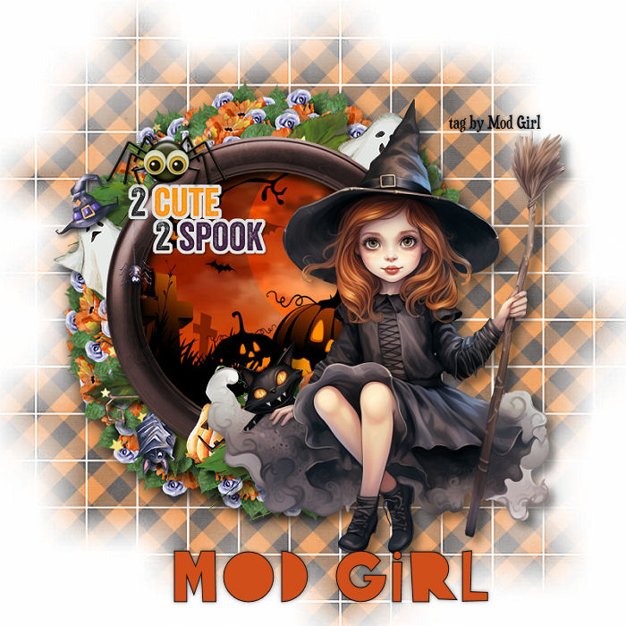 2 Cute 2 Spook tag by Mod Girl