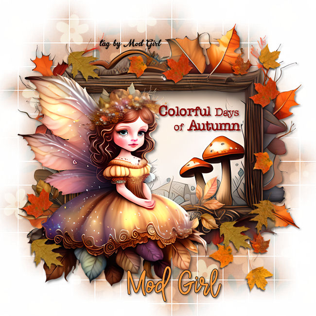 Autumn Fairy tag by Mod Girl