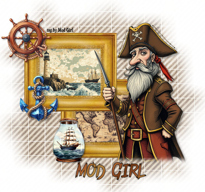 Pirate tag by Mod Girl