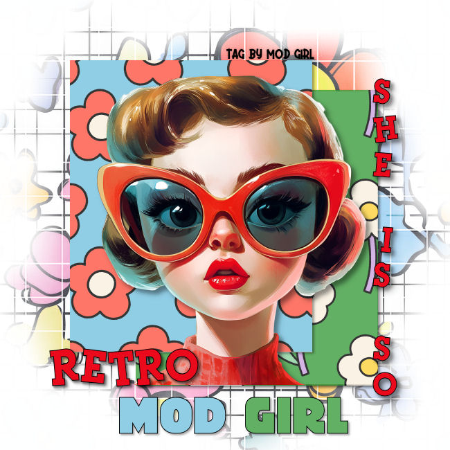She Is So Retro tag by Mod Girl