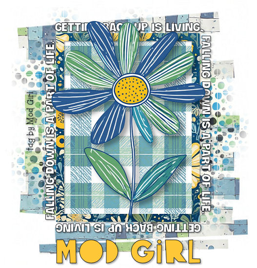Doodle Flower tag by Mod Girl