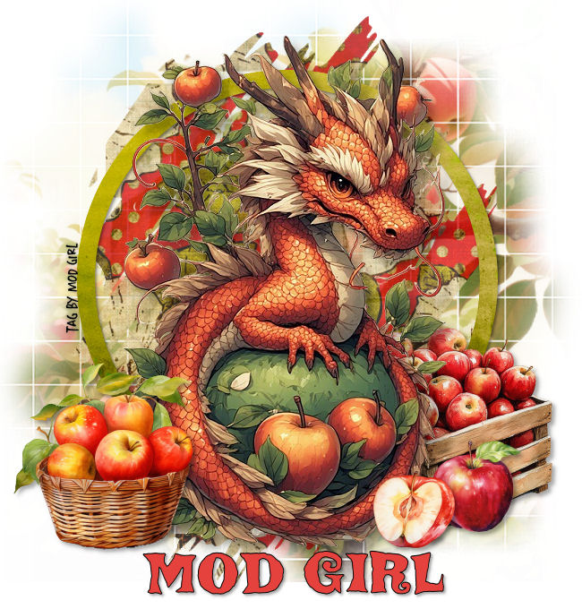 Apple Dragon tag by Mod Girl