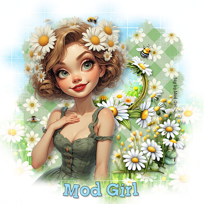 Daisy Day tag by Mod Girl