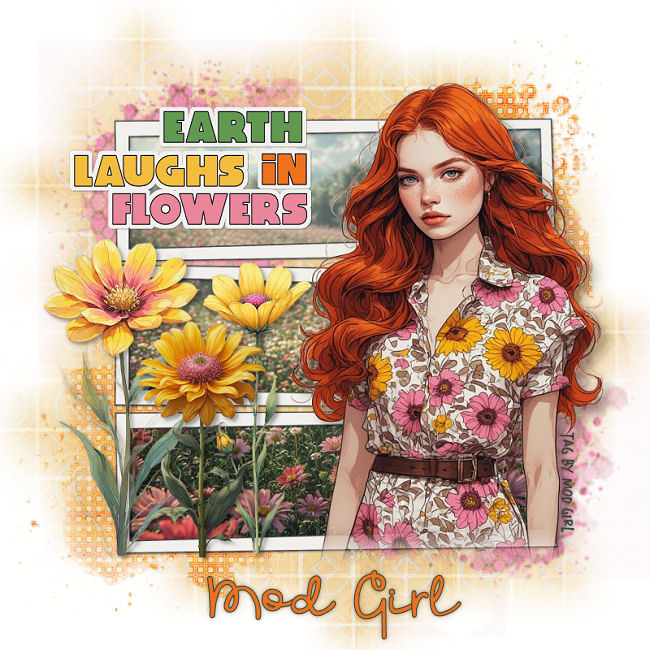 Earth Flowers tag by Mod Girl