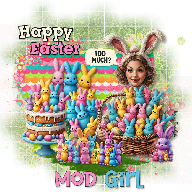 Happy Easter tag by Mod Girl