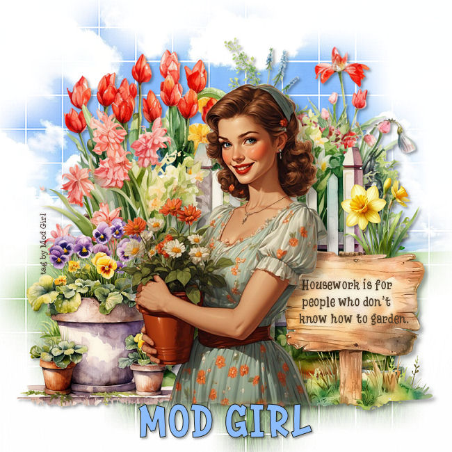 Housework tag by Mod Girl
