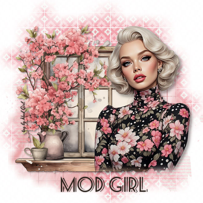 Pink Fashion tag by Mod Girl