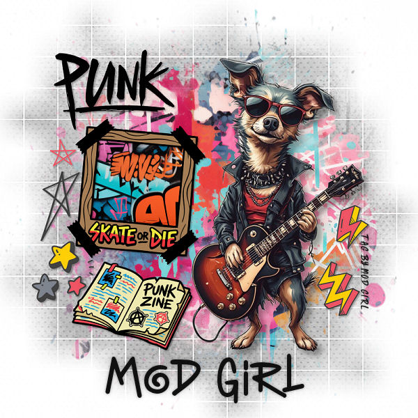 Punk Dog tag by Mod Girl