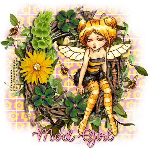 Little Bee tag by Mod Girl