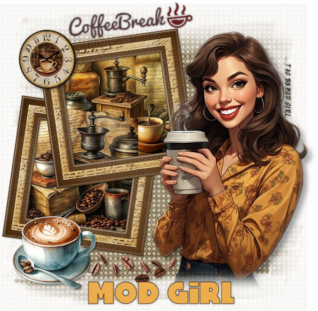 Coffee Break tag by Mod Girl