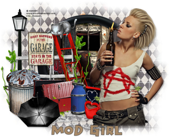 Garage Girl tag by Mod Girl