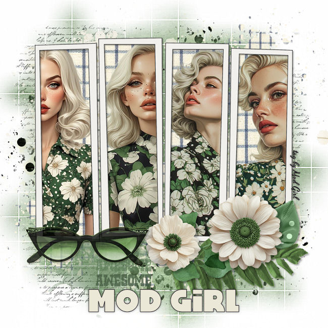 Green Fashion tag by Mod Girl