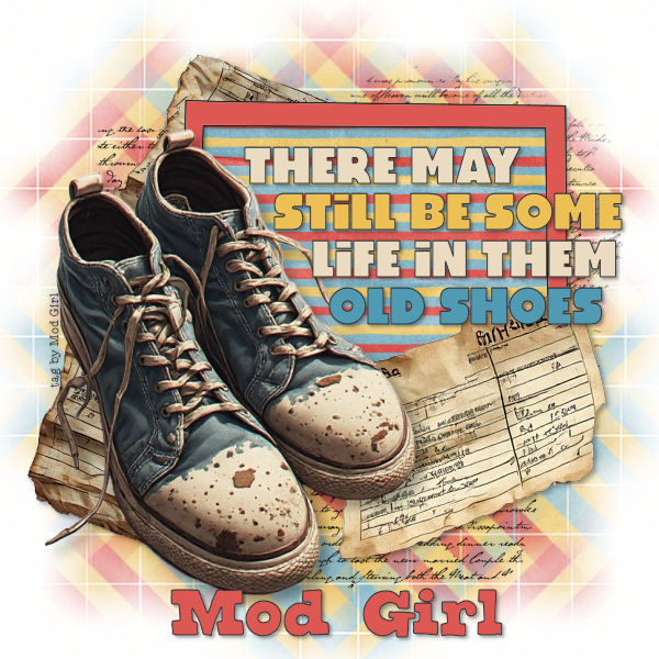 Old Shoes tag by Mod Girl