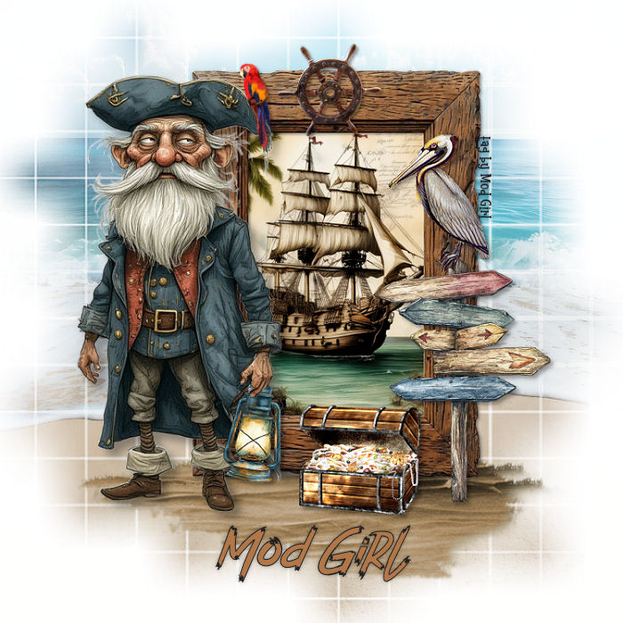 Old Sea Captain tag by Mod Girl