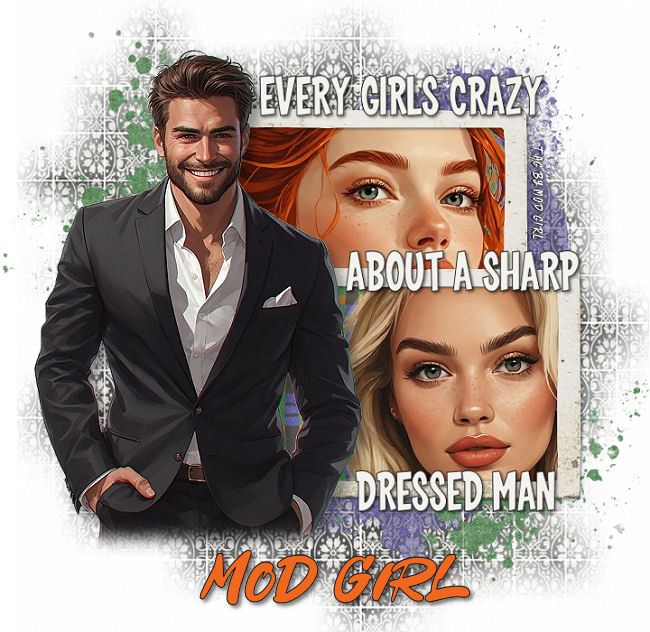 Sharp Dressed Man tag by Mod Girl