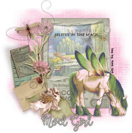 Believe In Magic tag by Mod Girl