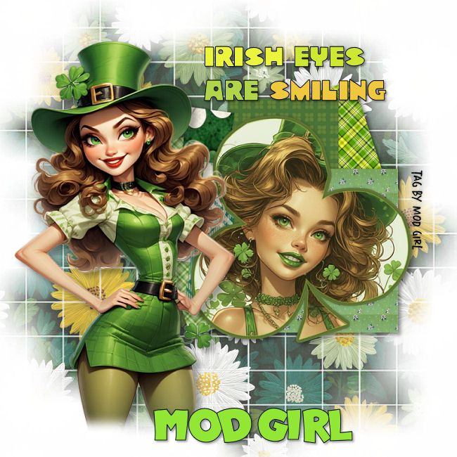 Irish Eyes tag by Mod Girl