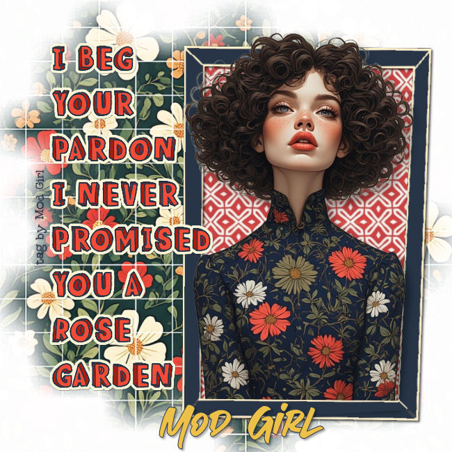 Rose Garden tag by Mod Girl